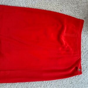 Tory Burch Silk Red Skirt size 6 knee length